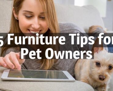 5 Furniture Tips for Pet Owners