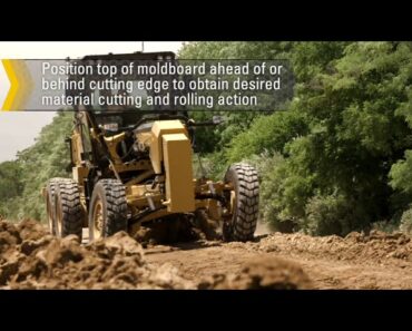 Cat Motor Grader Application Training: Tip Angle
